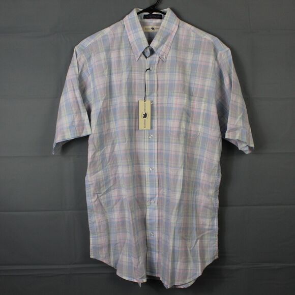 Onward Reserve Shirt Mens Medium Linder Madras Short Sleeve Button Down - Picture 1 of 12